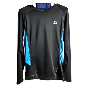 RBX Men's Activewear X-Dri Long Sleeve Compression Stretch Shirt Medium